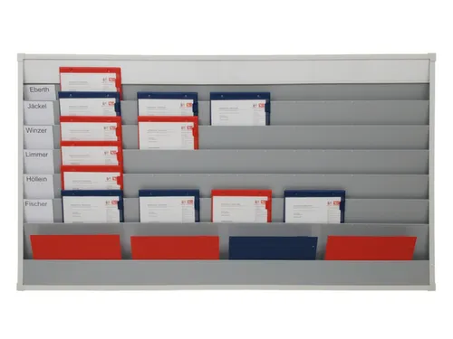 Werkplaats-/Opdrachtplanner Kunststof Profiel 918x1575mm 6 Rijen