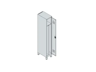 locker voor scheiding van kleding,HxBxD 1950x300x500mm,1vak - 3