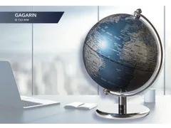 TROIKA Wereldbol Gagarin 13cm Chroom Blauw-zilver