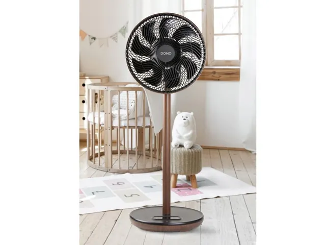 DOMO Statiefventilator Wood Style super stil 33 cm
