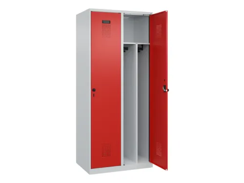 locker voor scheiding van kleding,HxBxD 1850x800x500mm,2vak