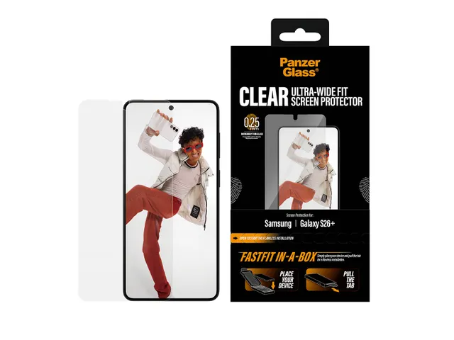 PanzerGlass FastFit Samsung Galaxy S26 Plus Screen Protector