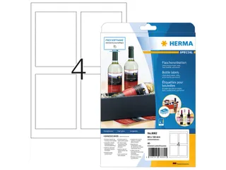 HERMA 8882 Inkjet Flesetiketten A4 90x120mm Glossy 40 stuks - 1