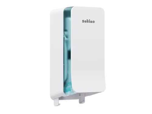 Toiletpapierdispenser Satino JT3 Hyginity systeemrol duo wit 333422