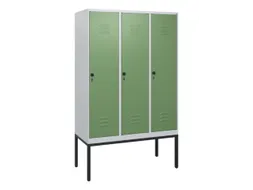 locker,HxBxD 1950x1200x500mm,3vak,vak B 400mm,draaigrendel