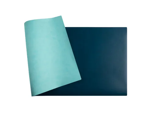 Onderlegger PU 35x60 cm tropisch/cyaan