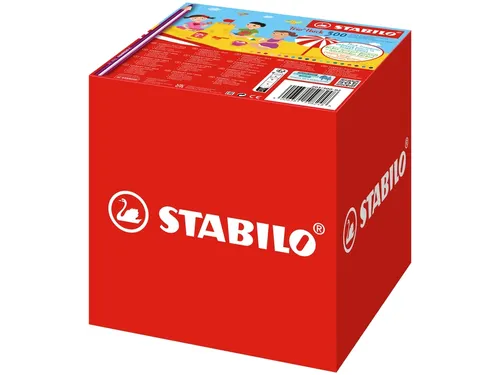 Kleurpotlood STABILO 203 Trio dik 300st assorti