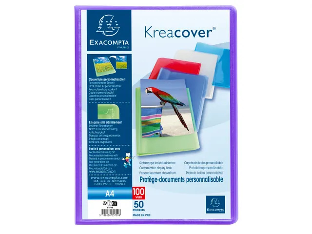 Protège-documents en polypropylène semi rigide Kreacover Chromaline