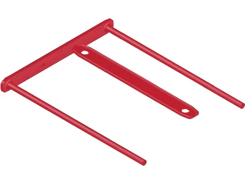 archiefbinder D-clip 100 stuks rood