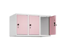 opzetkast,v. locker,3vak.,vak B 300mm,HxBxD 500x900x500mm,draaigrendel