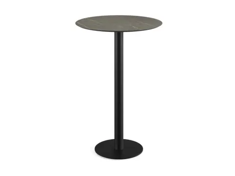 statafel,HxØ 730x700mm,rond,schotelvoet van staal