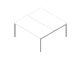 In hoogte verstelbare benchtafel,HxBxD 680-760x1600x1600mm,blad wit