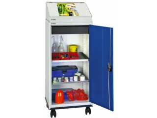 Materiaalkast 1370x500x500mm 2legborden Uitschuifbaar Katheder Ral5010 - 1