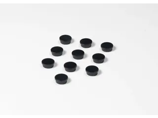 Memomagneten Smit Visual Rond 20mm Zwart 10 stuks - 1