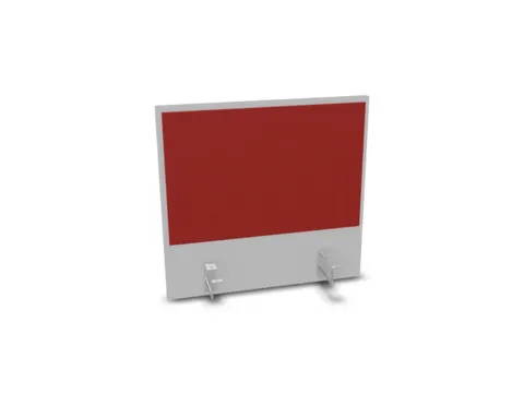 opzetpaneel,v. bureau,aanbouw achter,B 600mm,MP-lichtgrijs,BN4011-rood