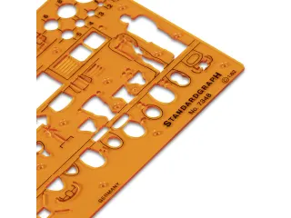 Sjabloon Standardgraph sanitaire installaties, 1:50 - 3