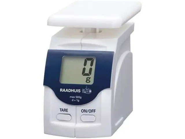 Briefweger Raadhuis tot 500 gram kunststof wit