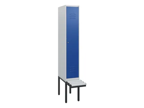 locker met bank,HxBxD 1950x300x815mm,1vak,vak B 300mm,cil.-slot