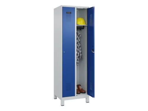 locker,HxBxD 1950x600x500mm,2vak,vak B 300mm,cil.-slot,voeten
