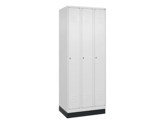 locker,HxBxD 1950x750x500mm,3vak,vak B 250mm,cil.-slot,sokkel