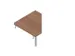 koppelelement voor bureau,90 °,HxBxD 730x840x840mm,v. sledeframe
