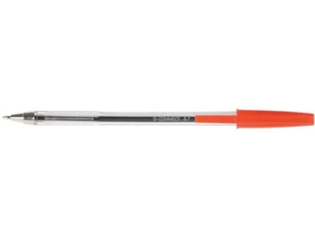 Balpen Met Dop Medium Punt 1.0mm Rood