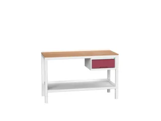 werkbank,HxBxD 930x1500x600mm,multiplexblad,4voeten,uitrusting: lade - 1
