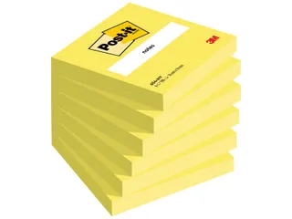 Memoblok 3M Post-it 654 76x76mm neon geel - 1