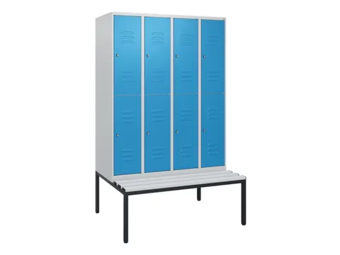 Dubbeldekse dekenkist,HxBxD 1950x1200x815mm,4x2vak.,vak B 300mm