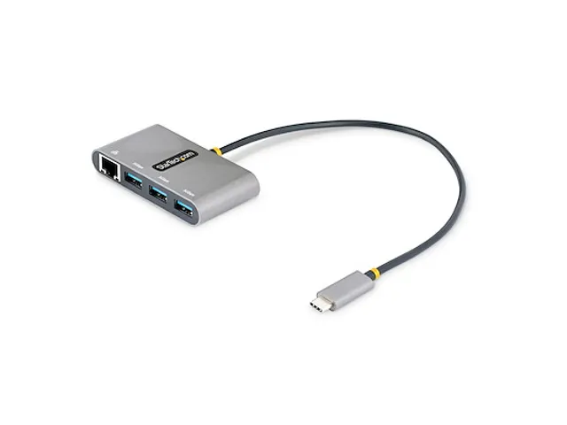3-Port USB-C Hub met Ethernet