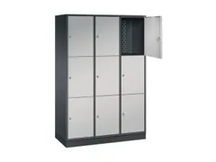 grootvolume-lockersysteem,HxBxD 1950x1220x500mm,3x3vakken,cil.-slot