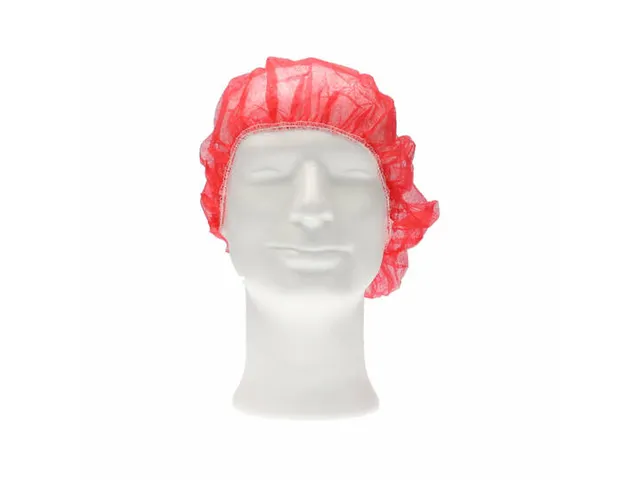 PP non woven haarnet rood 50cm bouffant cap maat M 1000 stuks