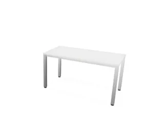 vergadertafel,HxBxD 740x1400x700mm,rechthoekig,Bl-wit - 1