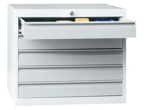 Ladenkast 600x715x600mm 5 Laden RAL7035 Lichtgrijs