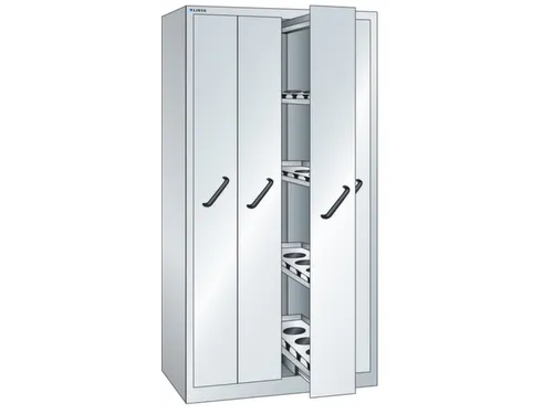 verticale kast,HxBxD 1950x1000x695mm,4uittrekwanden