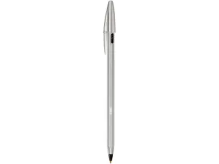 Balpen Bic Cristal Re-new medium zilver + 2 vullingen zwart - 3