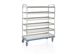 etagewagen,draagverm. 300kg,6etage(s),laadvl. LxB 1290x520mm,glad