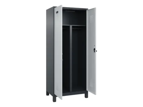 PBM-locker,HxBxD 1950x800x500mm,2vak,vak B 400mm,draaigrendel