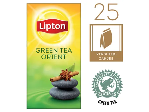 Thee Lipton Green Tea Balance Oriënt met envelop 25stuks