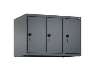 opzetkast,v. locker,3vak.,vak B 250mm,HxBxD 500x750x500mm,vleugeldeur - 1