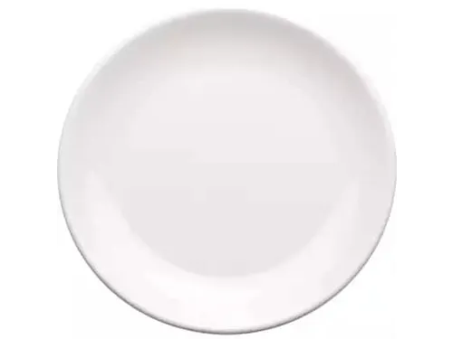 Bord Seco 23 cm melamine wit doos a 6 stuks
