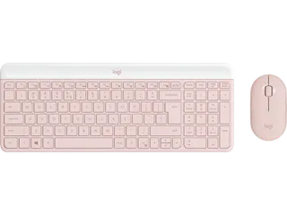 Logitech MK470 Slim Combo Toetsenbord QWERTY US + muis draadloos roze - 1