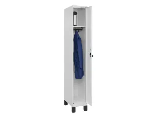 locker,HxBxD 1950x300x500mm,1vak,vak B 300mm,draaigrendel,voeten - 1