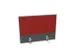 panneau de rehausse,p. table de bureau,MS-gris foncé,BN4011-rouge