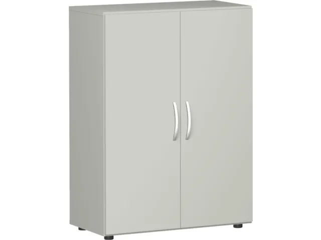 kantoorkast openslaande deuren HxBxD 1104x800x420mm hout Ral7035