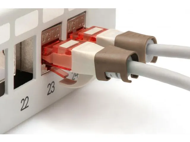 Kleurclips Voor Patchkabels RJ45-stekkers Bruin100 Stuks
