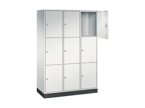 grootvolume-lockersysteem,RAL 7035,HxBxD 1950x1220x500mm,3x3vakken