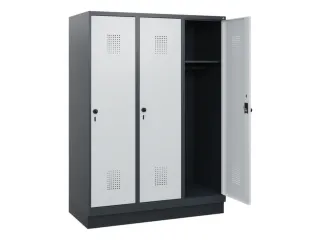 schoollocker,HxBxD 1630x1200x500mm,3vak,vak B 400mm,draaigrendel - 1