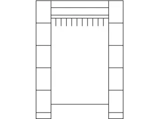 locker met kapstok,HxBxD 1950x1430x480mm,romp RAL7016,front RAL7016 - 4