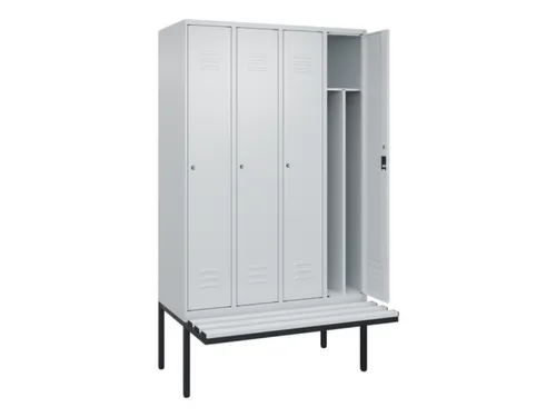 locker voor scheiding van kleding,HxBxD 2120x1200x815mm,4vak